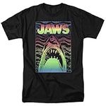 Jaws Neon Line Art Poster Unisex Ad