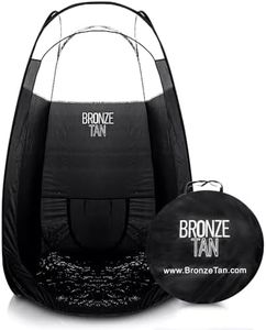 Bronze Tan Spray Tan Tent Pop Up for Spray Tan Professional - Waterproof Spray Tan Booth with FREE Portable Spray Tent Carrying Case - Self Tanning Booth - Black