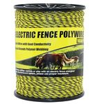 BESTEEL Upgraded Electric Fence Poly Wire 1650 Feet 500 Meters, 1/8" Diameter Portable Electric Fencing Polywires, 6 Stainless Steel Strands for Reliable Conductivity and Rust Resistance UV Resistant