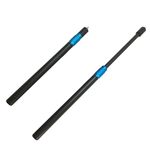 GIONAR Billiards Cue Extension End Lengthener, Telescopic Snooker Pool Cue Extender Aluminum Alloy Lightweight Practical for Billiard Accessories (Black,Blue-17inch)