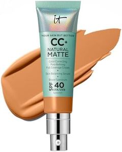 IT Cosmetics CC+ Cream Natural Matte (Rich) - Poreless Full Coverage Foundation With SPF 40, 16HR Shine Control, Color-Corrector, Skin-Balancing Serum, Noncomedogenic - 1.08 fl oz