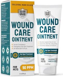 Dog Wound Care Ointment with Silver & Calendula – Aids with Scratches, Irritations, Bites – Feline & Canine Hot Spots Treatment in a Gel Form – Wound Antibiotic Ointment for Dogs & Cats in 2-oz Tube