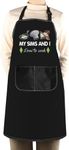 WCGXKO Sim Video Game Gift Gaming Gift My Sims And I Love To Cook Apron Gaming Lover Gift Cooking Apron (I Love To Cook Apron)