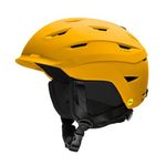 Smith Level Helmet for Men – Adult Snowsports Helmet with MIPS Technology + Zonal Koroyd Coverage – Lightweight Protection for Skiing & Snowboarding – Matte Gold Bar, Large