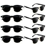 GroomBrideGifts 8 PCS Bachelor Party Sunglasses Groomsmen Proposal Gifts Sunglasses for Groom, Best Man and Groomsman(Metal)