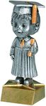 Decade Awards Graduate Bobblehead Trophy, Male - 6 Inch Tall | Engraved Commencement Award - Customize Now