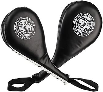 Nicunom 2 Pack Taekwondo Kick Pads, Durable Striking Pad Target TKD Karate Martial Arts Strike Targets Kickboxing Training, Black