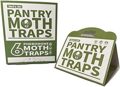 Vert's Ori Pantry Moth Trap, Non-Toxic with No Insecticides, Sticky Glue Trap with Pheromones, Safe for Food and Cupboard (6 Pack)