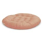 M-TEXITO Yoga Floor Cushion for Meditation Mat Size (70 cm Round) Round Cushions for Floor | Outdoor Floor Pad | Meditation Cushion for Yoga, Living Room, Sofa, Balcony (Beige)