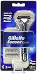 Gillette Sensor Excel Men's Razor + 2 SensorExcel + 1 Sensor 3 Blades