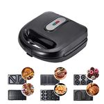 750W 6 In1 Electric Waffles Maker ， Sandwich Machine Bubble Egg Cake Oven Kitchen Breakfast Bubble Waffle Donuts Multi-Baker