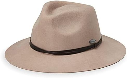 Wallaroo Hat Company Women’s Aspen Fedora – UPF 50+ Sun Protection, Packable Design and Adjustable Sizing for Medium Crown Sizes – Trendy Sun-Smart Hat for Casual All-Season Looks (Taupe)