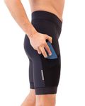 DANISH ENDURANCE Cycling Shorts Mens, 3D Pro Padded, Mountain Bike Shorts for Men, Quick Dry, for Long Distance Biking, Black, 2XL