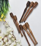 Cosy Tossy Honey Dipper - 7.3 Inches Wood Honey Spoons/Stick - Honeycomb Sticks for Drizzling Honey - Honey Dipper Stick - Handcrafted Wooden 2 Pcs