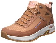 Skechers Women's Arch FIT Discover Boots, Clay Leather/Hot Melt/Mesh/Pink Trim, 4 UK