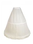 Flora 2 Hoop Bridal Wedding Petticoat/Prom Underskirt,Size S-XL (Pale Ivory)