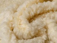 Faux Fur Sherpa Fleece Sheepskin Fabric Material Straw, 1Mtr 150cmx100cm