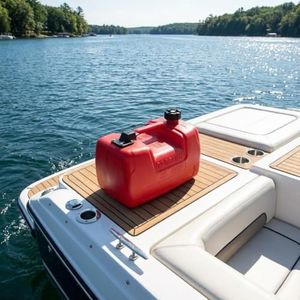 GarveeTech 6 Gallon Marine Tank, 24 l Portable Boat Marine Transfer Tank with Hose, i-Shaped Handle