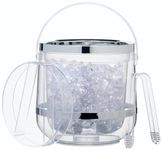 Barcraft Insulated Ice Bucket with Lid and Tongs for thinKitchen:, Gift Box, Plastic, 2.5 Litre