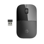 HP Z3700 Wireless Mouse, Black, Slim, Multi-OS & Device Compatibility, 2.4 GHZ Connectivity, Multi-Surface Technology, Blue LED 1200 dpi Optical Sensor, Up to 16 Months Battery Life