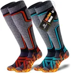 Cirorld Merino Wool Ski Socks Women Men,2 Pairs Knee High Winter Warm Skiing Socks Performance Thermal Snowboarding Socks