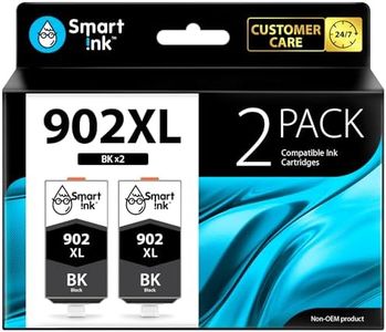 Smart Ink Compatible Ink Cartridge Replacement for HP 902XL 902 XL (2 Black, Combo Pack) to use with OfficeJet Pro 6978 6968 6970 6975 6960 Officejet 6962 6958 6950 6954 6951 6956 6961 6963 6964 6966