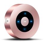 XLeader Travel Case Packed, Upgraded, Bluetooth Speaker, Touch Design, Cute Small Mini Speaker, Rose Pink Portable Speaker with Mic SD Card/Aux Input, Crystal Sound, for iPhone Laptop Shower Office