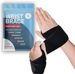 Dr. Arthritis Essentials Wrist Support, Wrist Wraps, Carpal Tunnel Wrist Brace for Night Support, Hand Brace & Wrist Guard for Left & Right Hand (Black 1 Pack)