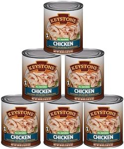 Keystone All Natural Premium Canned Chicken 28 Oz Fully Cooked | No Water Added | Ready to Meat | Quick Meals Emergency Survival Food Canned Meat Pack of 6