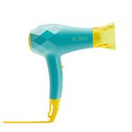 Flower Beauty Ionic Travel Hair Dryer - Portable Professional Dryer with Two Heat Settings & Dual Voltage - Fast Drying for Smooth, Healthy, Shiny Hair - for All Hair Types