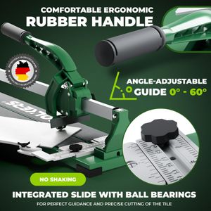 BOLKERS ProCut S 600 Tile Cutter – 600mm Ceramic, Tungsten Carbide Blade