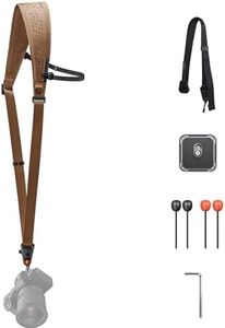 PGYTECH Camera Strap Pro, Quick Release Heavy Duty Camera Shoulder Strap With Detachable Underarm Strap, Professional Camera Harness, Leather Ergonomic Shoulder Pad for DSLR/Mirrorless Cameras, Brown