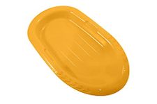 Superio Snow Sled Downhill Toboggan Sleds for Kids and Adults – Plastic, Yellow