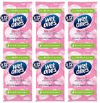 Wet Ones (Be Cute) - Antibacterial Hand Wipes - Dermatologically Tested, Biodegradable Wet Wipes Ideal for Travel - 6 Packs of 12 Wipes (72 Wipes) - In Axpower Technology Empowering Box Packaging