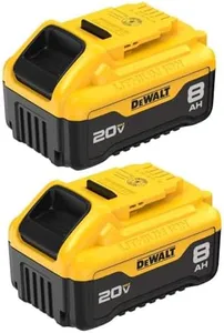 DEWALT 20V MAX Batteries, 8.0-Ah, 2-Pack (DCB208-2)