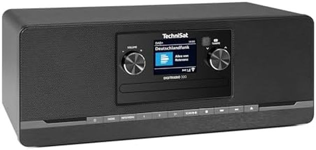 TechniSat DIGITRADIO 320 – Stereo Digitalradio (Kompaktanlage mit DAB+ & UKW, CD-Player, Bluetooth, USB, 2×5W RMS, TFT-Farbdisplay, Favoritenspeicher, Wecker, Sleeptimer, Fernbedienung) Schwarz