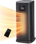 KopBeau Space Heater for Indoor Use, 1500W Electric Portable Tower w/Thermostat & Timer, Oscillating Ceramic Room Heater with 4 Modes, LED Display, Safe for Office, Home, Bedroom,