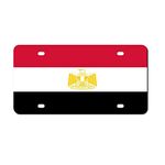 Higoss License Plate Egypt Flag License Plate Frame, Front Aluminum Metal License Plate Auto Car Tag, Decorative Novelty License Plate Cover Frame 6 X 12 Inch