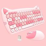 Cute Cat Keyboard and Mouse Combo W