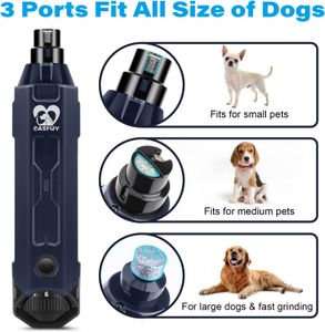 Casfuy 6-Speed Dog Nail Grinder – Rechargeable Pet Nail Trimmer