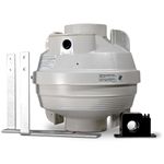 Suncourt Centrax 4-Inch Dryer Vent Booster Fan Kit — Easy to Install & Safety Certified Dryer Fan with Current Sensor (DRY04)