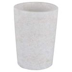 RealCraft; INSPIRING LIFES White Marble Glass Stone Tumblers - Large, White