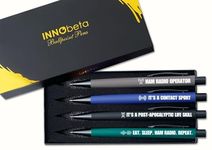 InnoBeta Ham Radio Gifts, Ballpoint Pen Set of 4, Amature Ham Radio Gifts for Ham Radio Operators & Lovers on Birthday, Christmas