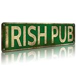 KooLL Irish Pub Tin Sign, Aluminum 