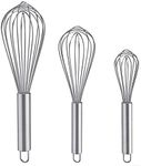 Whisks for Cooking, 3 Pack Stainles