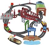 Fisher-Price Thomas & Friends Talking Thomas & Percy Train Set, motorized train and track set for preschool kids ages 3 years and older