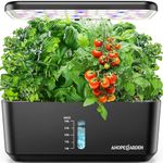 10 Pods Indoor Garden Hydroponic Growing System: Plant Germination Kit Aeroponic Vegetable Growth Lamp Countertop with LED Grow Light - Hydrophonic Planter Grower
