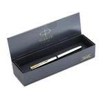 Parker Frontier Stainless Steel Gold Trim Fountain Pen | Corporate Gift | Ideal For Professional Use