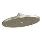 Moen S112BN Waterhill 10" One-Function Rainshower Showerhead with Immersion Technology at 2.5 GPM Flow Rate, Brushed Nickel