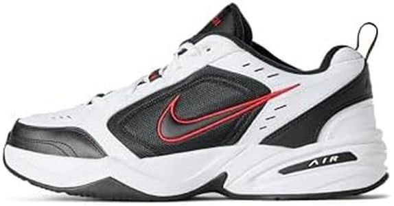Nike Men's Air Monarch IV Training Shoes, White/Black-Varsity Red, US 9.5